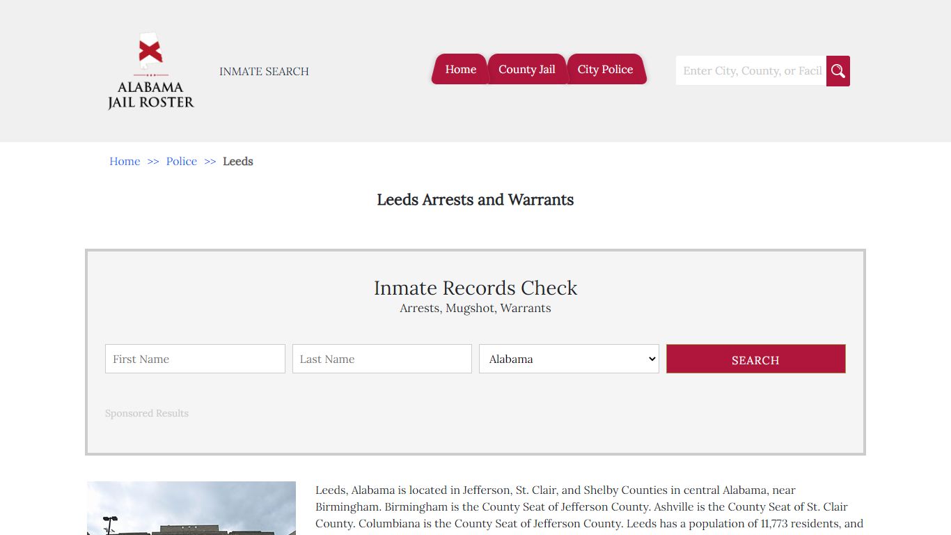 Leeds Arrests and Warrants | Alabama Jail Inmate Search